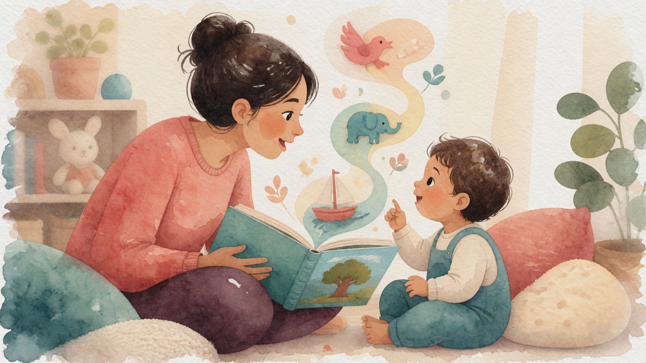 Editorial illustration for The Quiet Explosion of Early Language