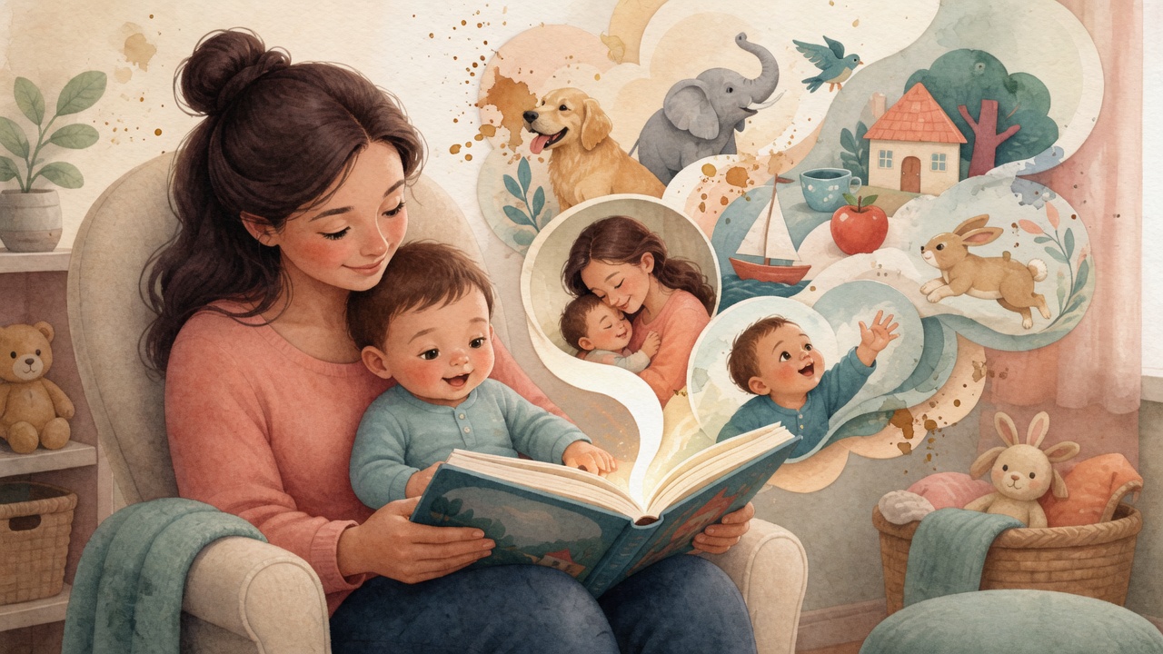 Editorial illustration for Why Stories Are the Ultimate Tool for Your Baby’s Brain